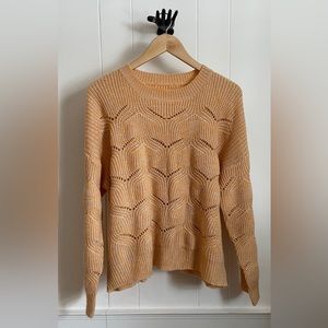 🔴SOLD~ Cream-Cycle Crochet Sweater M/L